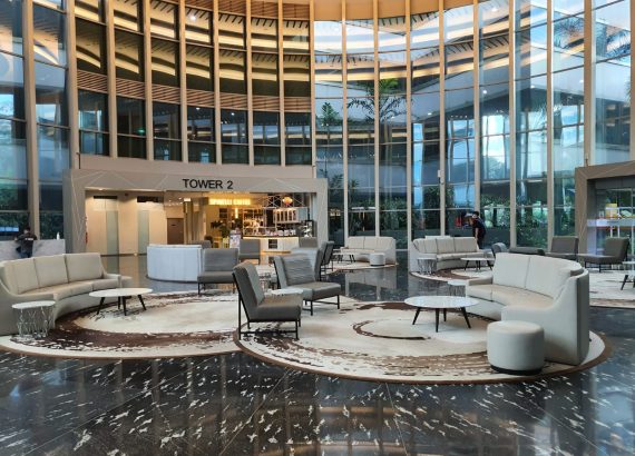 1. Lobby of the office building